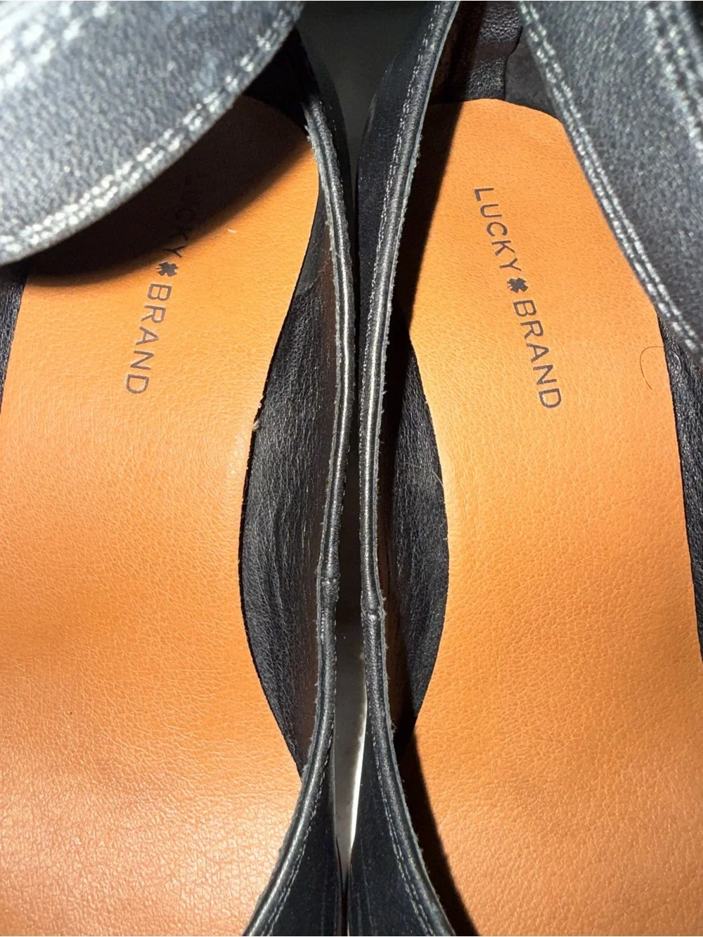 Lucky Brand Black Pointed Ankle-Strap Heels. Genuine Leather
